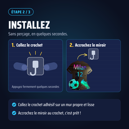 Miroir LED Football Personnalisé™