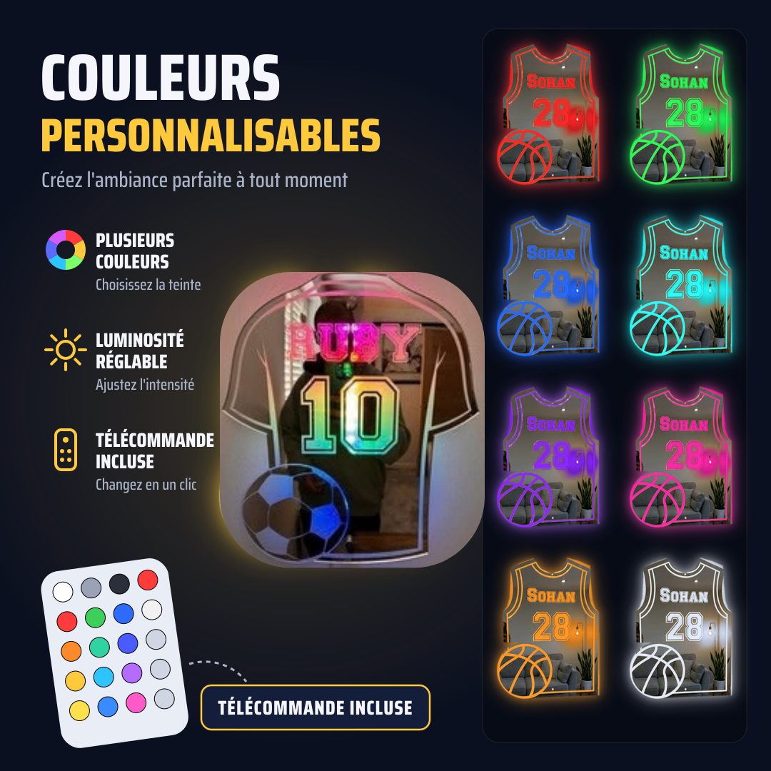 Miroir LED Football Personnalisé™