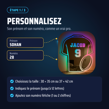 Miroir LED Rugby Personnalisé™