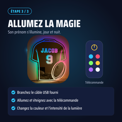 Miroir LED Rugby Personnalisé™