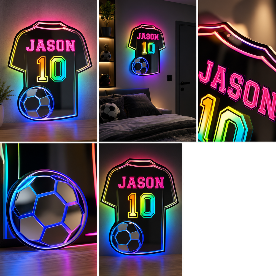 Miroir LED Football Personnalisé™