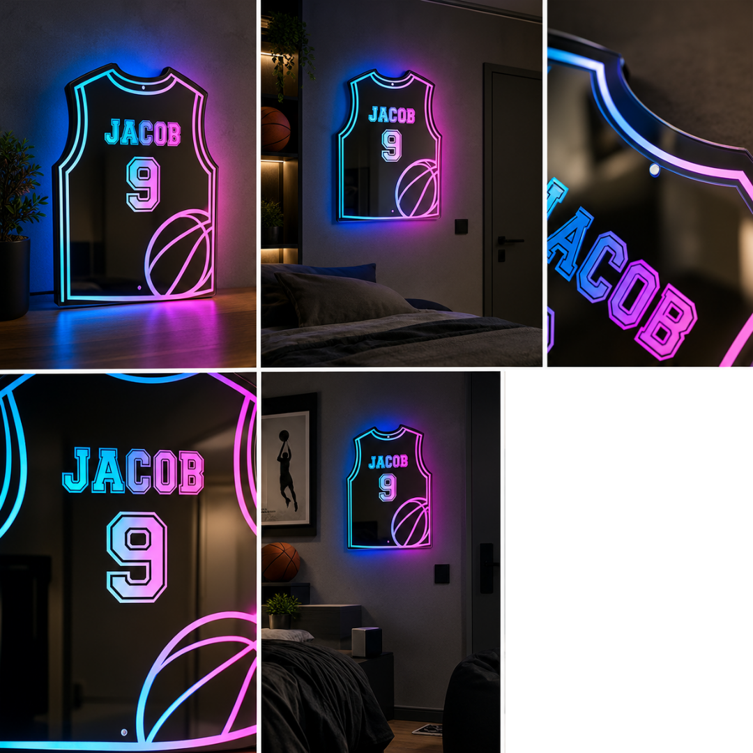 Miroir LED Basketball Personnalisé™